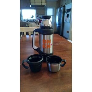 Dunkin’ Donuts Stainless Steel Hot Cold Insulated Mug Thermos 32 Ounces